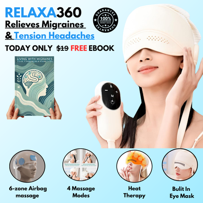 Relaxa360 + 2 Pairs of cooling eye mask