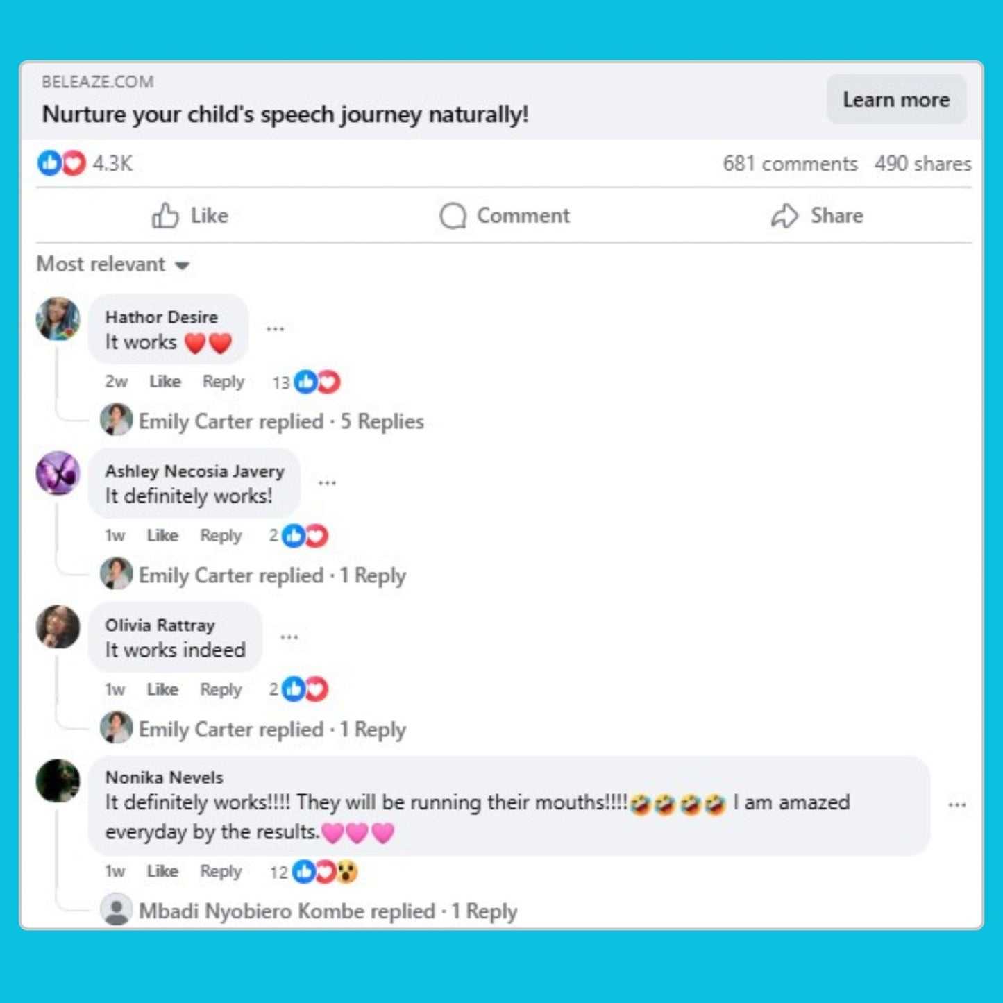 Beleaze™ Speech Support Supplement